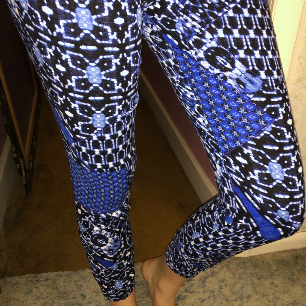 Blue Fun Pants Leggings